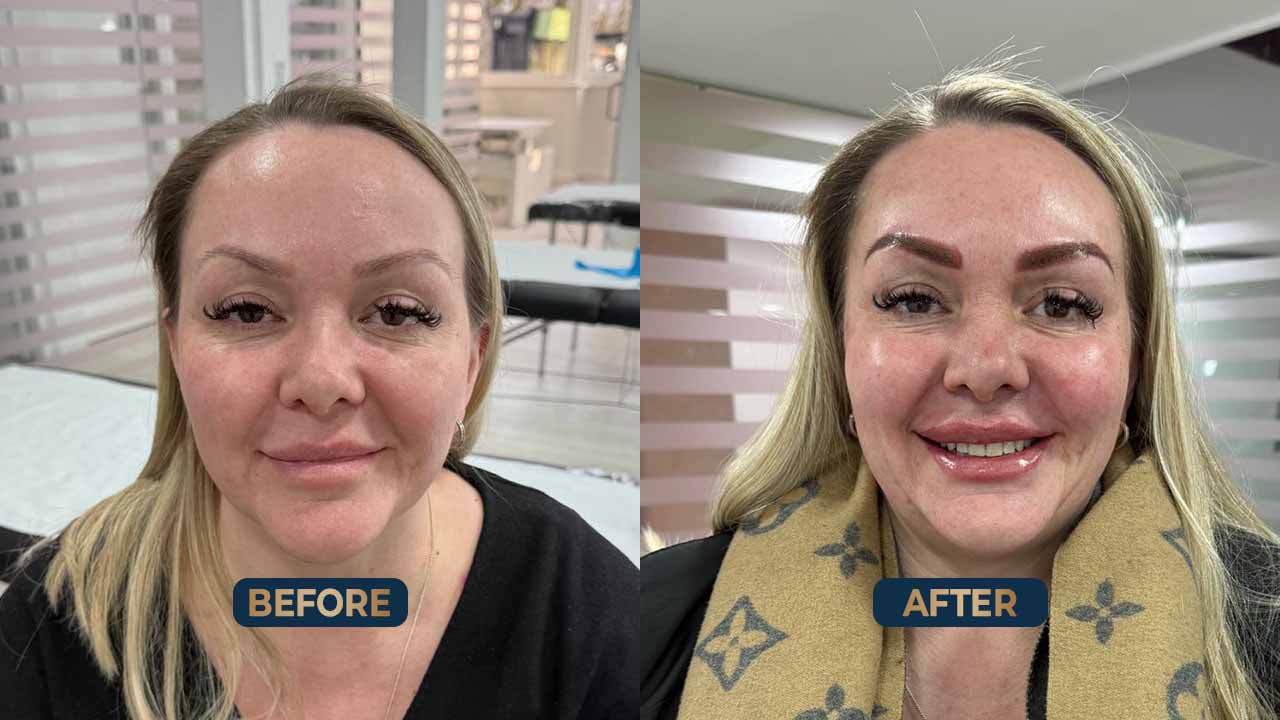 Ombre Microblading Treatment Before & After